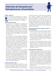 Infección de Garganta por Estreptococos y Escarlatina