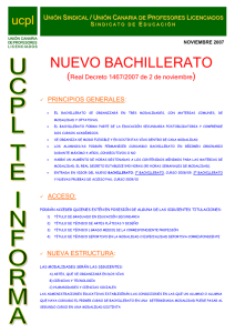 NUEVO BACHILLERATO