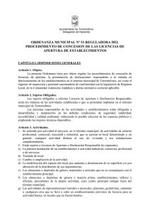 Ordenanza Municipal nº 53