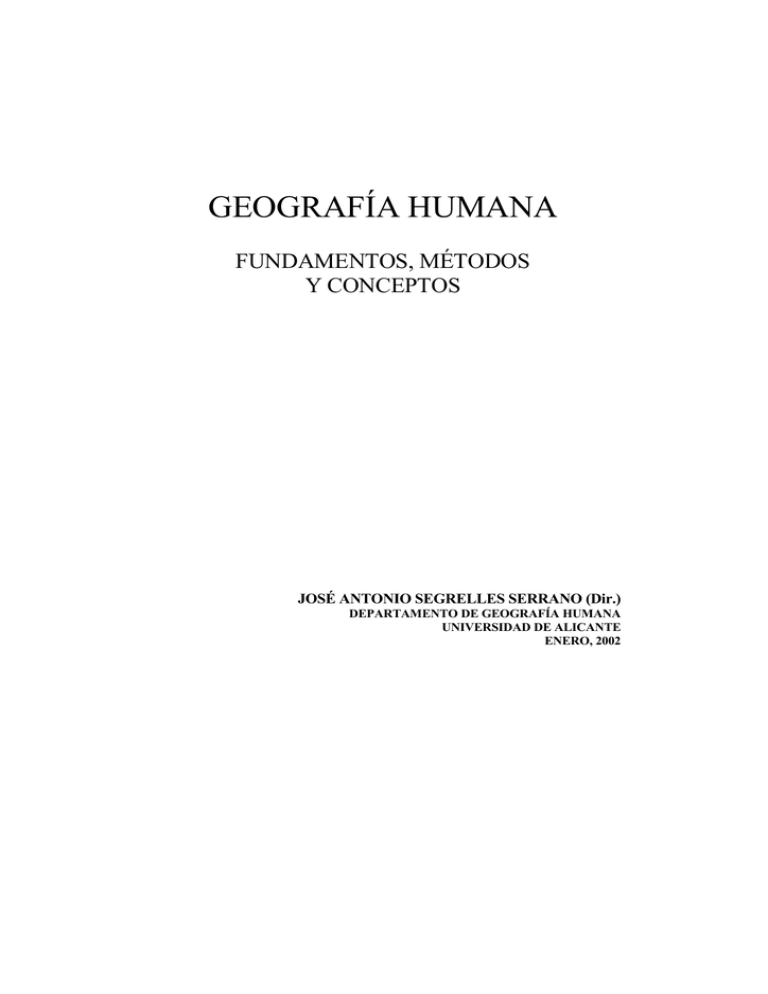 Geografía Humana - Editorial Club Universitario