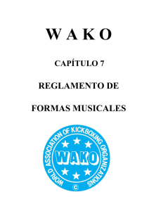 Reglamento WAKO para Deportes de Tatami – Formas Musicales