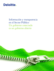 Información y transparencia en el Sector Público Un gobierno