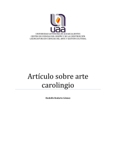 Artículo sobre arte carolingio
