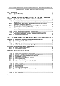 Instrucciones de Régimen Económico Presupuestario de la