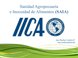 SANIDAD AGROPECUARIA E INOCUIDAD DE ALIMENTOS (SAIA)