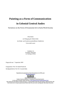 Painting as a Form of Communication in Colonial