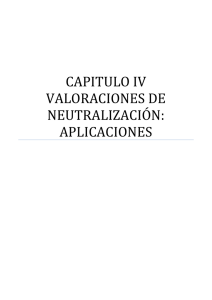 capitulo iv valoraciones de neutralización: aplicaciones