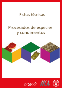 Procesados de especies y condimentos