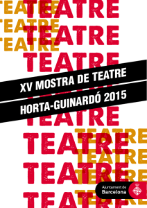 xv mostra de teatre horta-guinardó 2015