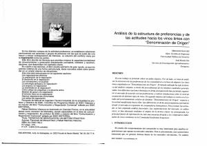 Análisis de la estructura de preferencias y de las actitudes hacia los