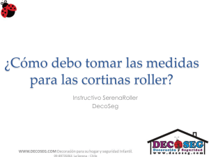 ¿Cómo debo tomar las medidas para las cortinas roller?