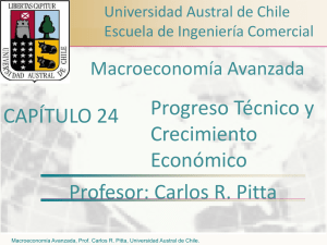 Progreso Técnico y Crecimiento Económico Profesor: Carlos R. Pitta