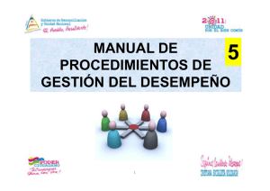 manual de procedimientos de gestión del desempeño