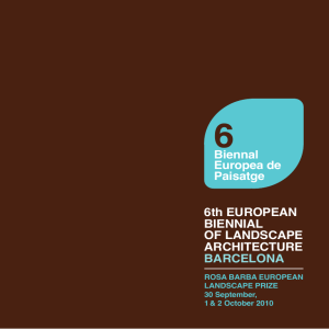 6th EUROPEAN BIENNIAL OF LANDSCAPE ARCHITECTURE