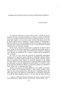 ÚLTIMOS HAI.LAZGOS DE MUTILACIONES DENTARIAS EN