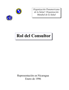 Rol del Consultor - Dr. Mariano Salazar Castellón 35 años al