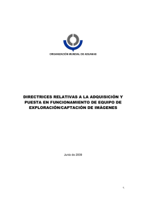 directrices relativas a la adquisición y puesta en funcionamiento de