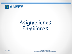 Asignaciones Familiares - Universidad Nacional de Córdoba