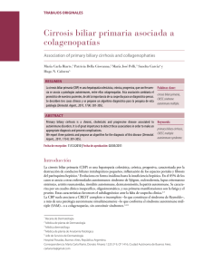 Cirrosis biliar primaria asociada a colagenopatías