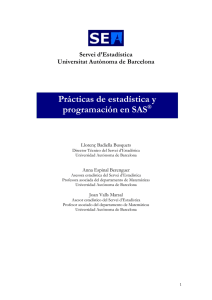 Prácticas de estadística y programación en SAS®