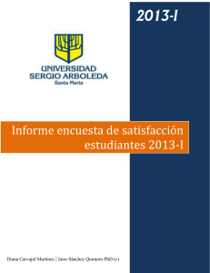 Informe encuesta de satisfacción estudiantes 2012-I