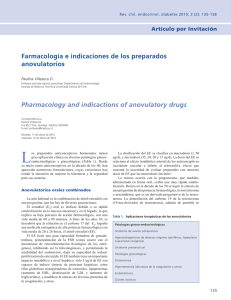Farmacología e indicaciones de los preparados anovulatorios