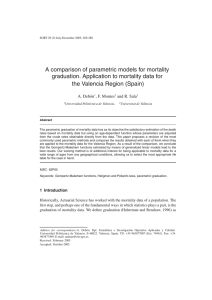 A comparison of parametric models for mortality graduation