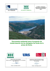 Documento ambiental para el proyecto de modernización