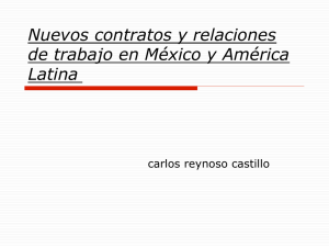 Nuevos contratos y relaciones de trabajo en México y