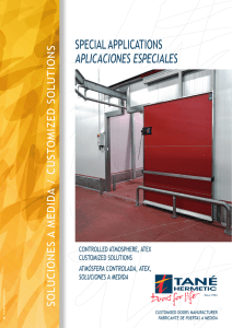 SPECIAL APPLICATIONS APLICACIONES ESPECIALES