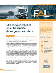 Eficiencia energética en el transporte de carga por carretera