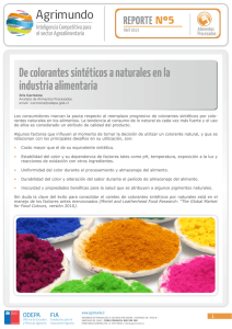 De colorantes sintéticos a naturales en la industria
