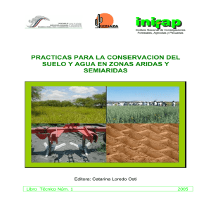 Prácticas para la conservación del suelo y agua en zona
