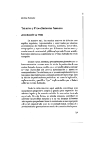 Trámites y Procedimientos formales