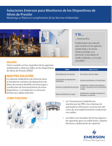 Emerson PRD Monitoring Solutions Flyer (Spanish)