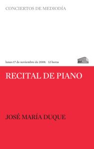 RECITAL DE PIANO