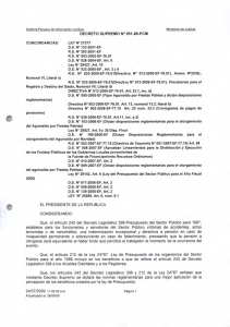 DECRETO SUPREMO N&deg; 051-88-PCM