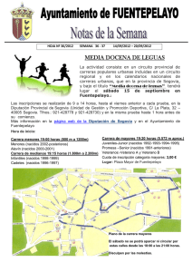 MEDIA DOCENA DE LEGUAS - Ayuntamiento de Fuentepelayo