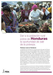 Dar a la población rural pobre de Honduras la oportunidad de