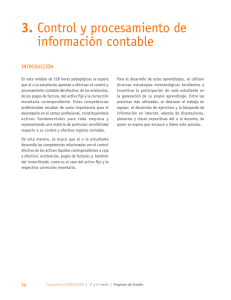 Módulo 3 - Control y procesamiento de información contable