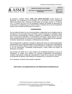 guía para la elaboración de los presupuestos municipales