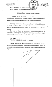 Page 1 EXCELENTÍSIMO TRIBUNAL cONSTITUCIONAL