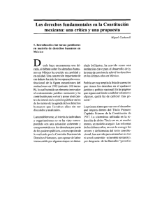 Los derechos fundamentales en la Constitución mexicana: una