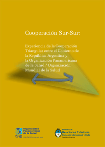 Cooperación Sur-Sur: - Cooperación Argentina
