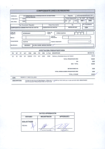 comprobante unico de registro - Ministerio Coordinador de Sectores