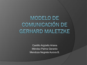 Modelo de comunicación de Maletzke