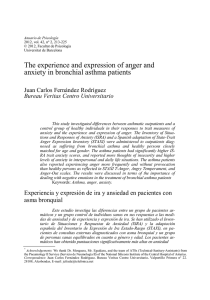 The experience and expression of anger and anxiety in