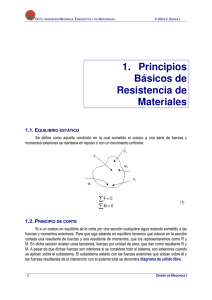 1. Principios Básicos de Resistencia de Materiales