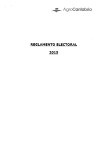 Page 1 Page 2 REGLAMENTO ELECTORAL DE AGROCANTABRIA