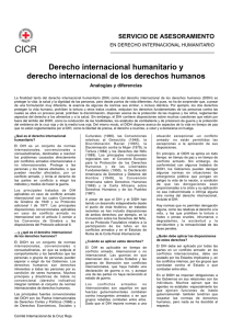 Derecho internacional humanitario y derecho internacional de los